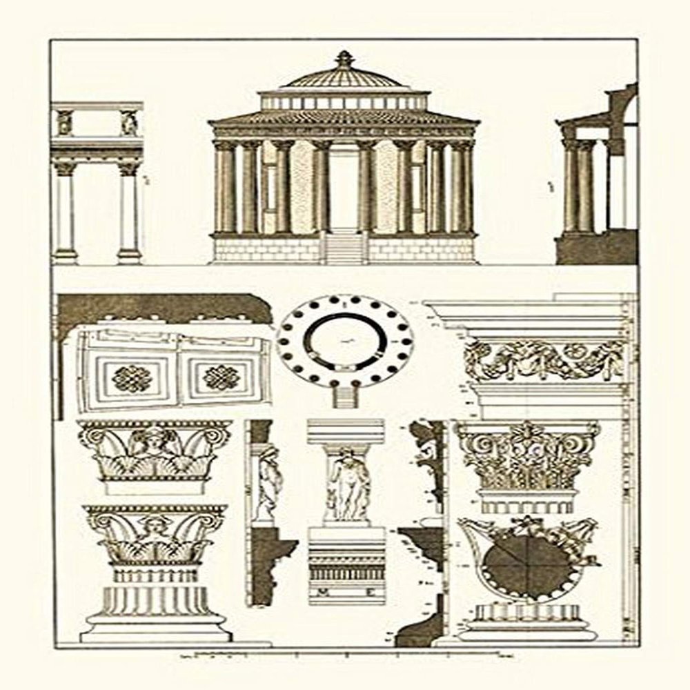 Buyenlarge 'Tower of The Winds and Stoa of Hadrian' Paper Poster, 20 by 30-Inch