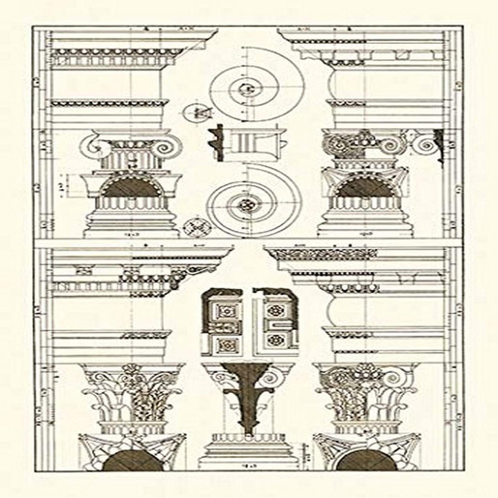 Buyenlarge 'Pediments of The Renaissance' Paper Poster, 20 by 30-Inch