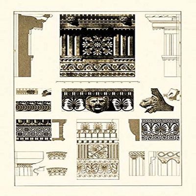 Buyenlarge 'Entablatures, Terracottas and Cymas' Paper Poster, 20 by 30-Inch