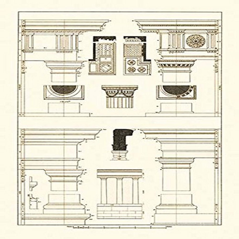 Buyenlarge 'Doric, Tuscan Orders and Columns' Paper Poster, 20 by 30-Inch
