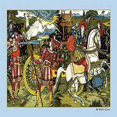 Buyenlarge 'The Hind in The Wood-Leap' Paper Poster, 20 by 30-Inch