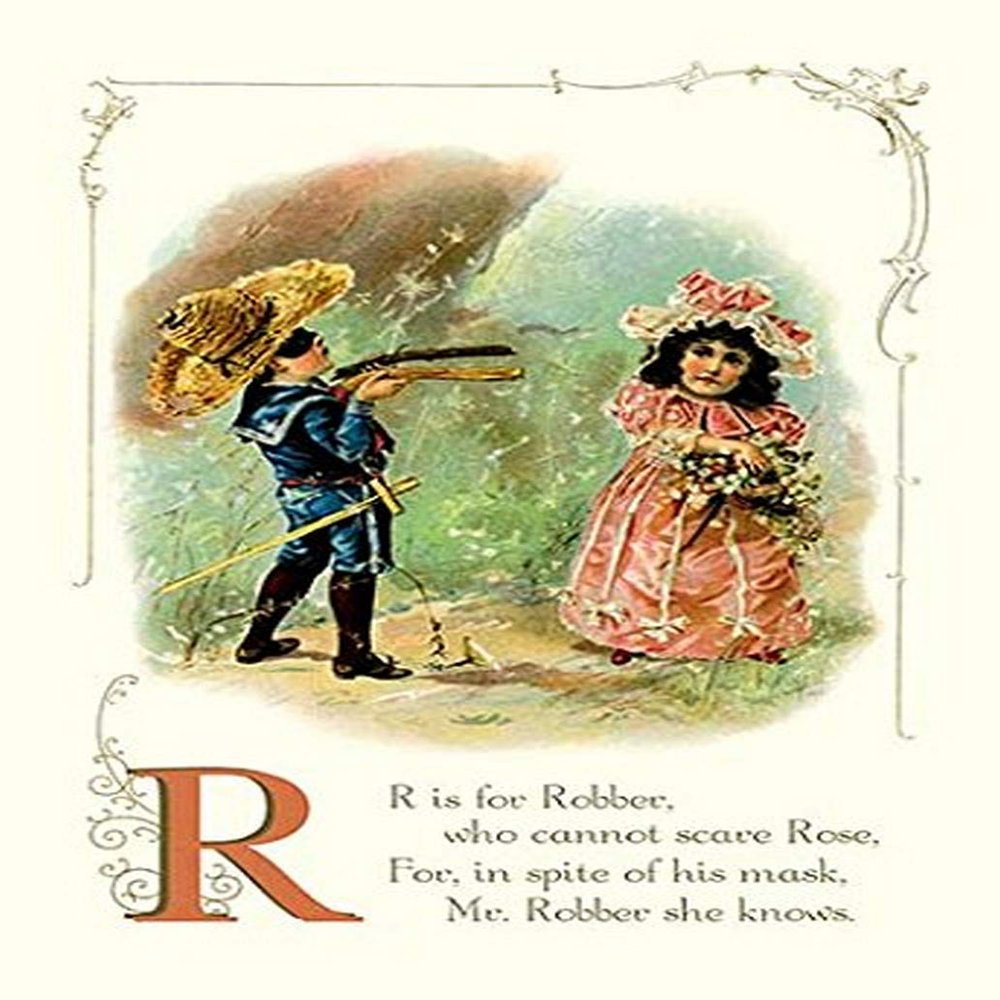 Buyenlarge 'R is for Robber' Paper Poster, 20 by 30-Inch