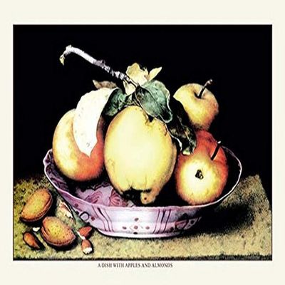 Buyenlarge 'A Dish with Apples and Almonds' Paper Poster, 20 by 30-Inch
