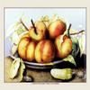Buyenlarge 'A Dish of Peaches with a Cucumber' Paper Poster, 20 by 30-Inch view 1