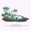 Buyenlarge 0-587-26622-8-P2030 'Oimatsu and Shiragiku-Pine in an Antique Mirror Shaped Vessel' Paper Poster, 20 by 30-Inch view 1