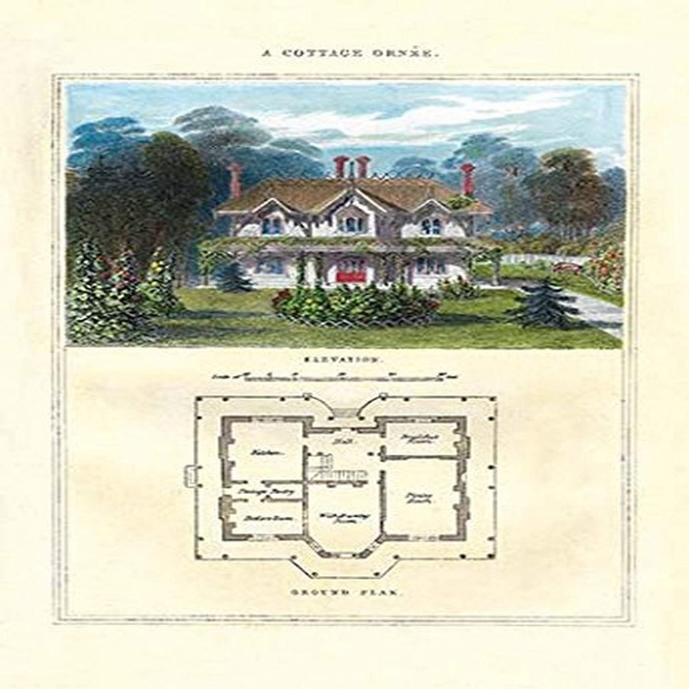 Buyenlarge 'A Cottage Ornee' Paper Poster, 20 by 30-Inch