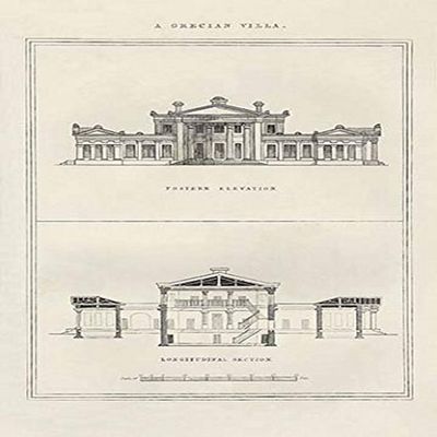 Buyenlarge 'A Grecian Villa No.2' Paper Poster, 20 by 30-Inch