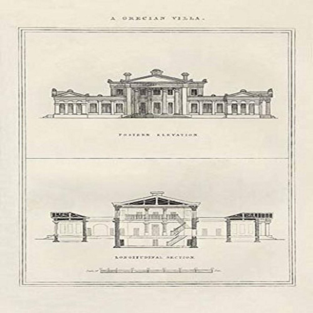 Buyenlarge 'A Grecian Villa No.2' Paper Poster, 20 by 30-Inch