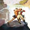 Buyenlarge 'Battle of Glen Falls' Paper Poster, 20 by 30-Inch view 1