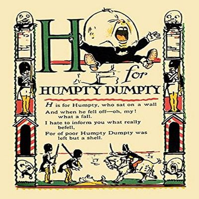 Buyenlarge 'H for Humpty Dumpty' Paper Poster, 20 by 30-Inch