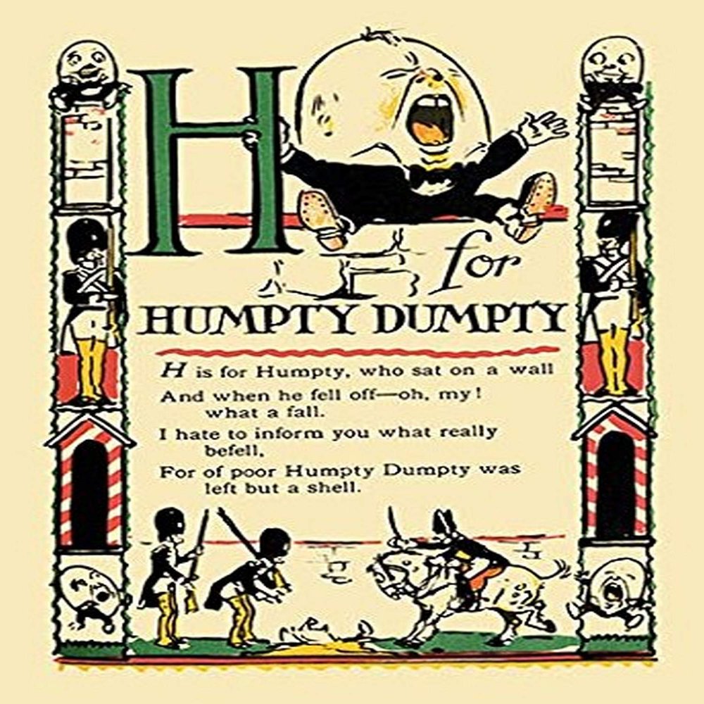 Buyenlarge 'H for Humpty Dumpty' Paper Poster, 20 by 30-Inch