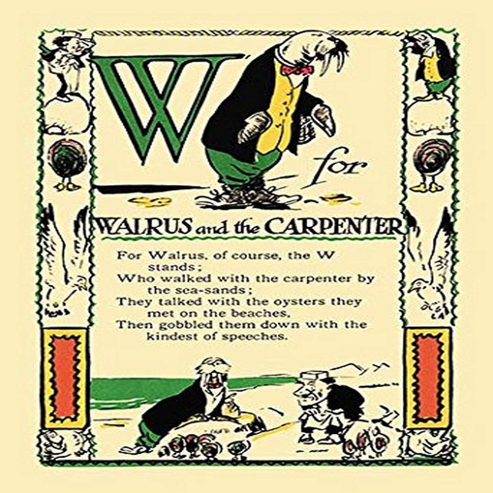 Buyenlarge 'W for Walrus and The Carpenter' Paper Poster, 20 by 30-Inch