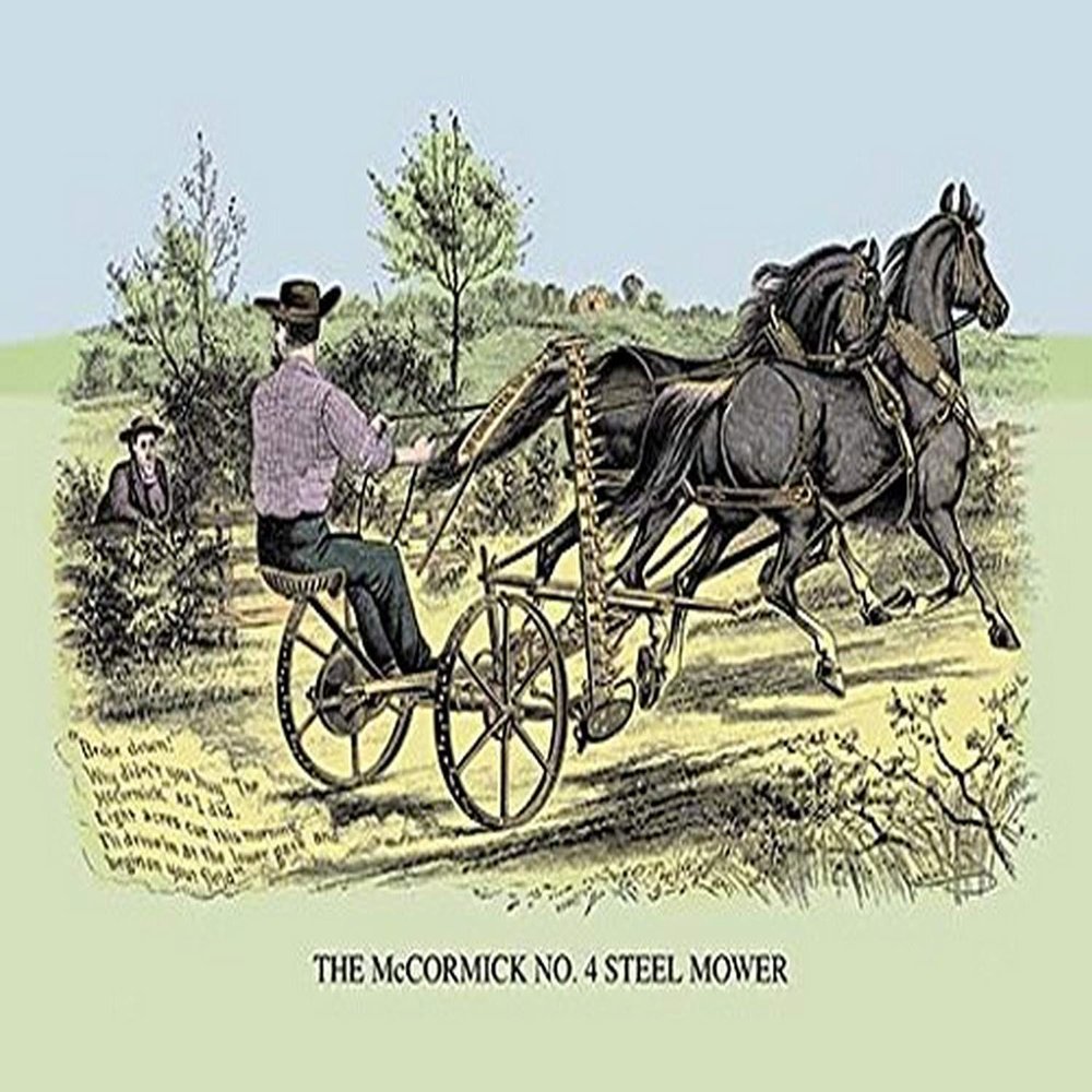Buyenlarge 0-587-07603-8-P2030 'The McCormick No.4 Steel Mower' Paper Poster, 20 by 30-Inch