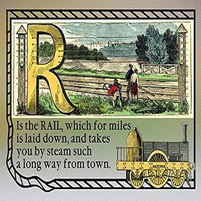Buyenlarge 'R is The Rail' Paper Poster, 20 by 30-Inch