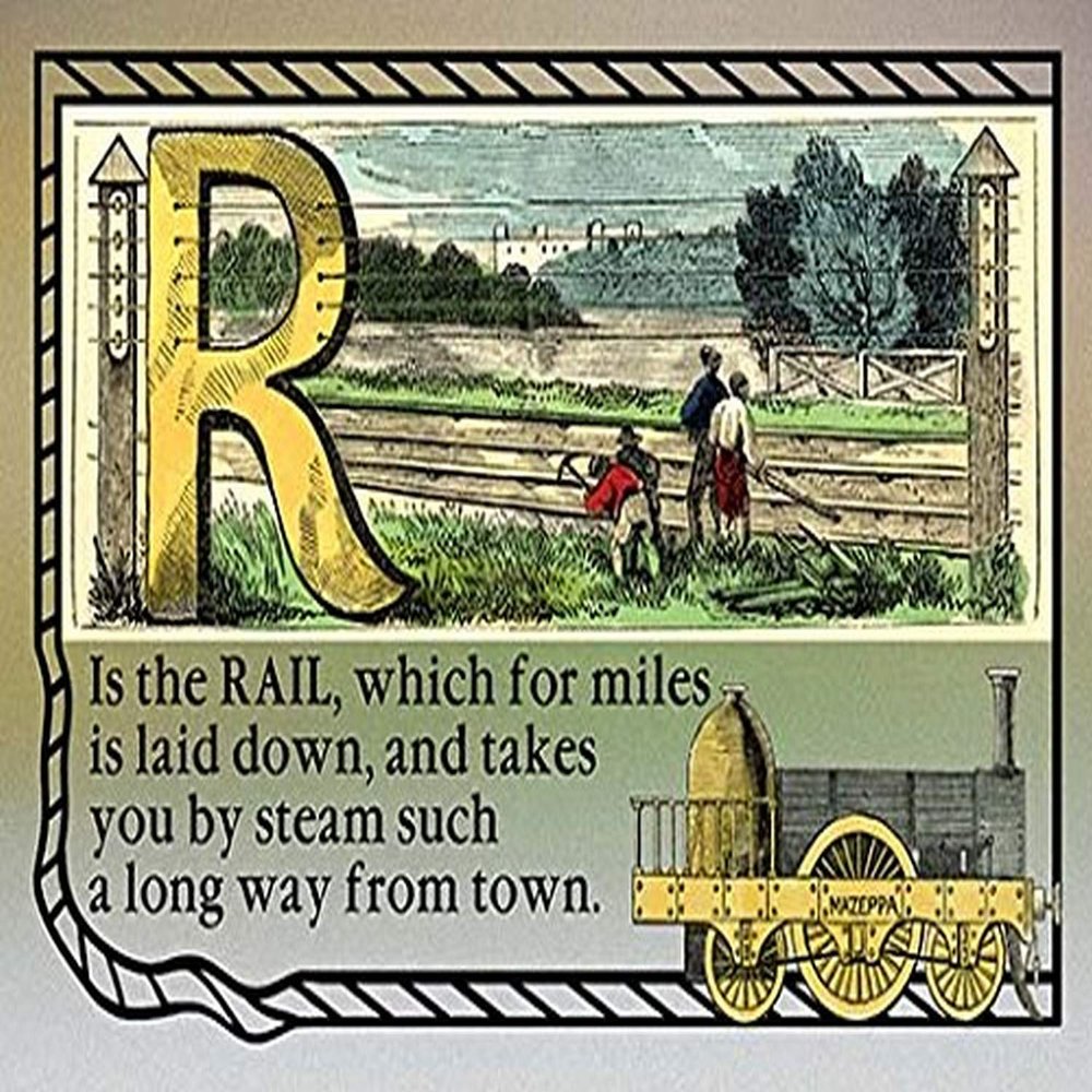 Buyenlarge 'R is The Rail' Paper Poster, 20 by 30-Inch