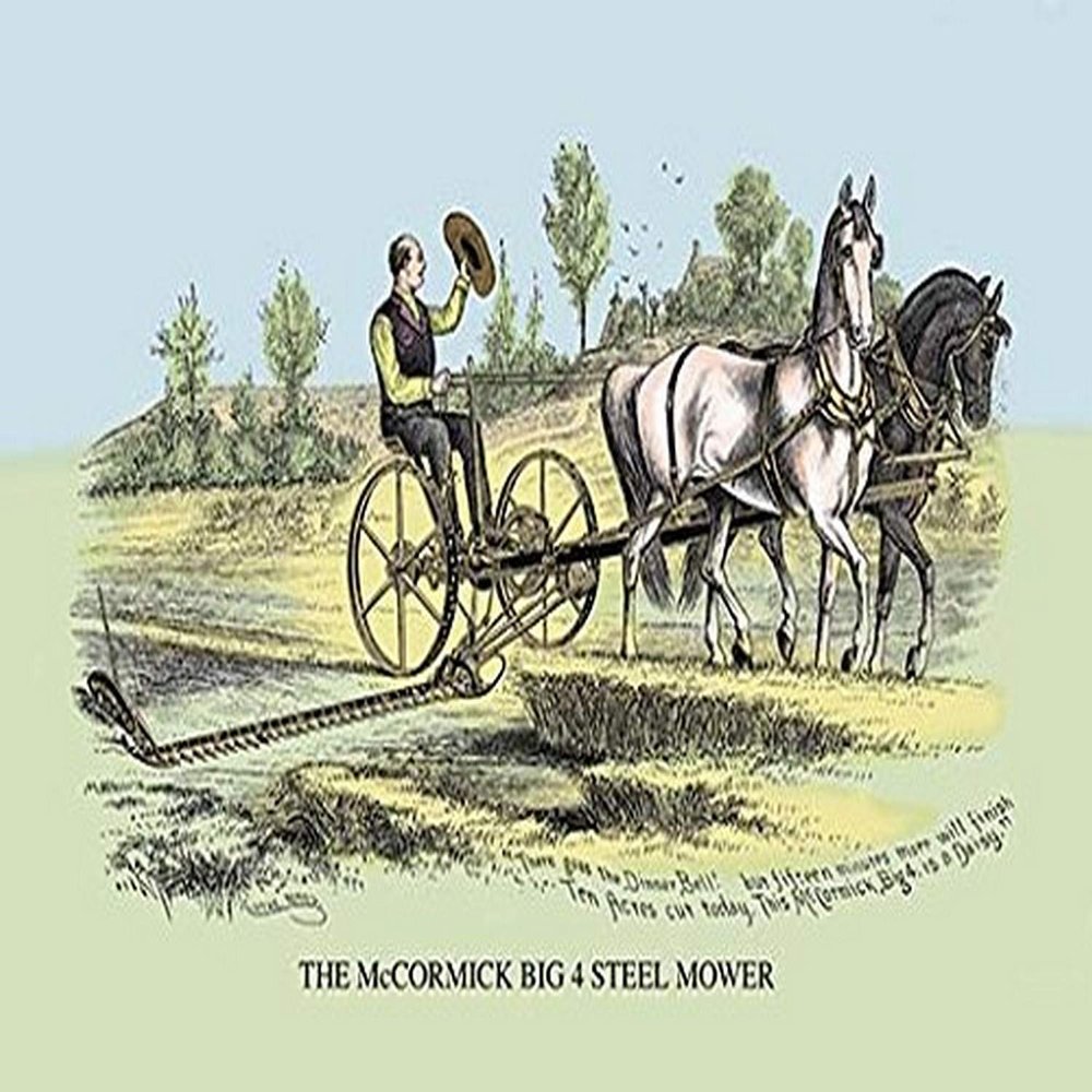 Buyenlarge 'The McCormick Big 4 Steel Mower' Paper Poster, 20 by 30-Inch