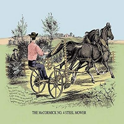 Buyenlarge 0-587-08160-0-P2030 'The McCormick No.4 Steel Mower' Paper Poster, 20 by 30-Inch