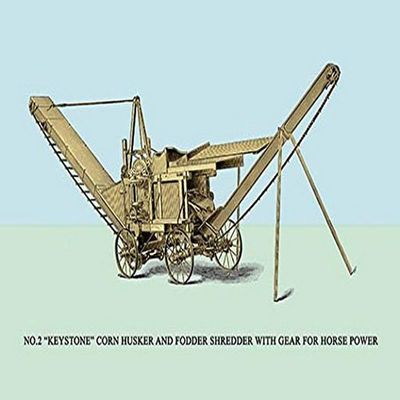 Buyenlarge 'No.2 Keystone Corn Husker and Fodder Shredder with Gear for Horse Power' Paper Poster, 20 by 30-Inch