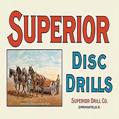 Buyenlarge 'Superior Disc Drills' Paper Poster, 20 by 30-Inch