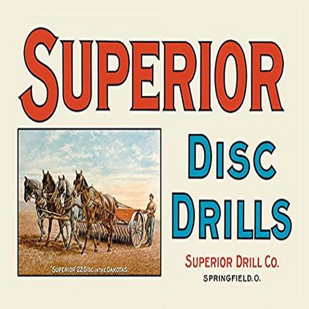Buyenlarge 'Superior Disc Drills' Paper Poster, 20 by 30-Inch