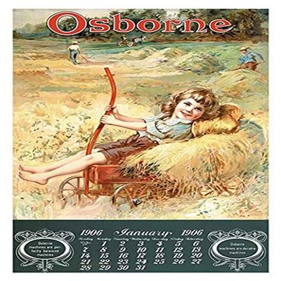 Buyenlarge 'Osborne-Girl on Hay Wagon' Paper Poster, 20 by 30-Inch