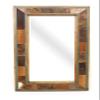 Cibolo Creek Cowhide Rustic Mirror-20x34 inches-Handmade-Solid Wood-Western-Gorgeous view 1