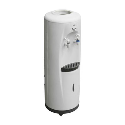 Avanti Water Cooler Dispenser Top Loading, Holds 3 & 5 Gallon Bottles with Stainless Steel Reservoir, Cold and Room Temperature, Perfect for Homes, Kitchens, Offices, Dorms, White