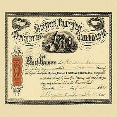 Buyenlarge 'Boston, Clinton and Fitchburg Railroad Company' Paper Poster, 20 by 30-Inch