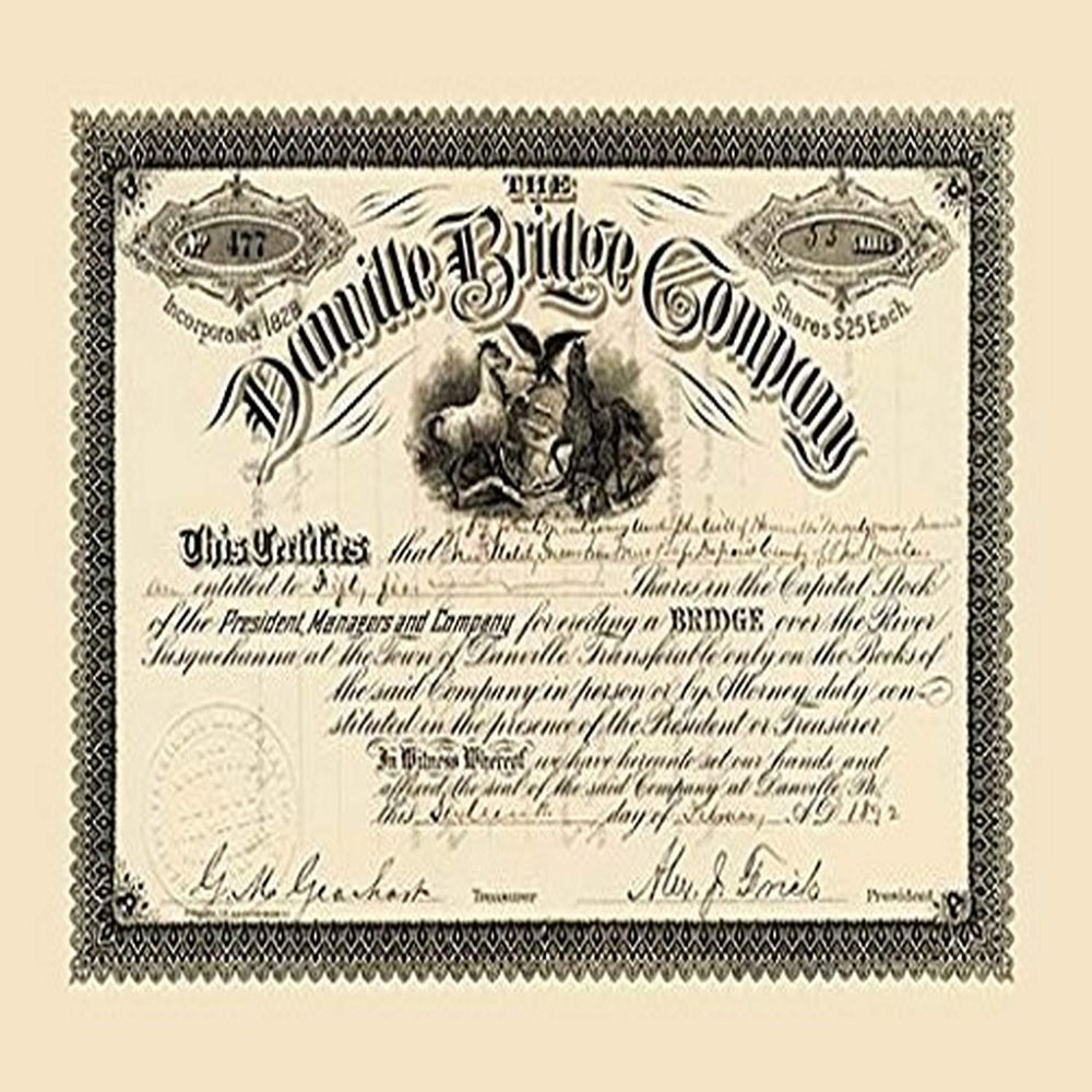 Buyenlarge 'The Danville Bridge Company' Paper Poster, 20 by 30-Inch