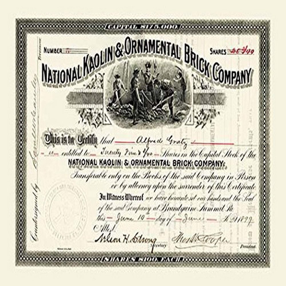 Buyenlarge 'National Kaolin and Ornamental Brick Company' Paper Poster, 20 by 30-Inch