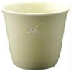 RAO3Z Blessing (Light Color) Ivory Arita Ware Made in Japan Cup, 7.4x9cm, white/black/red view 1