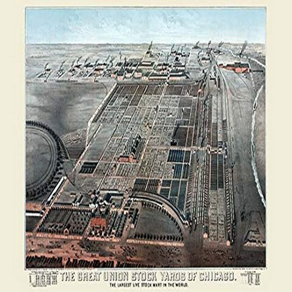Buyenlarge 'Great Union Stockyards of Chicago' Paper Poster, 20 by 30-Inch