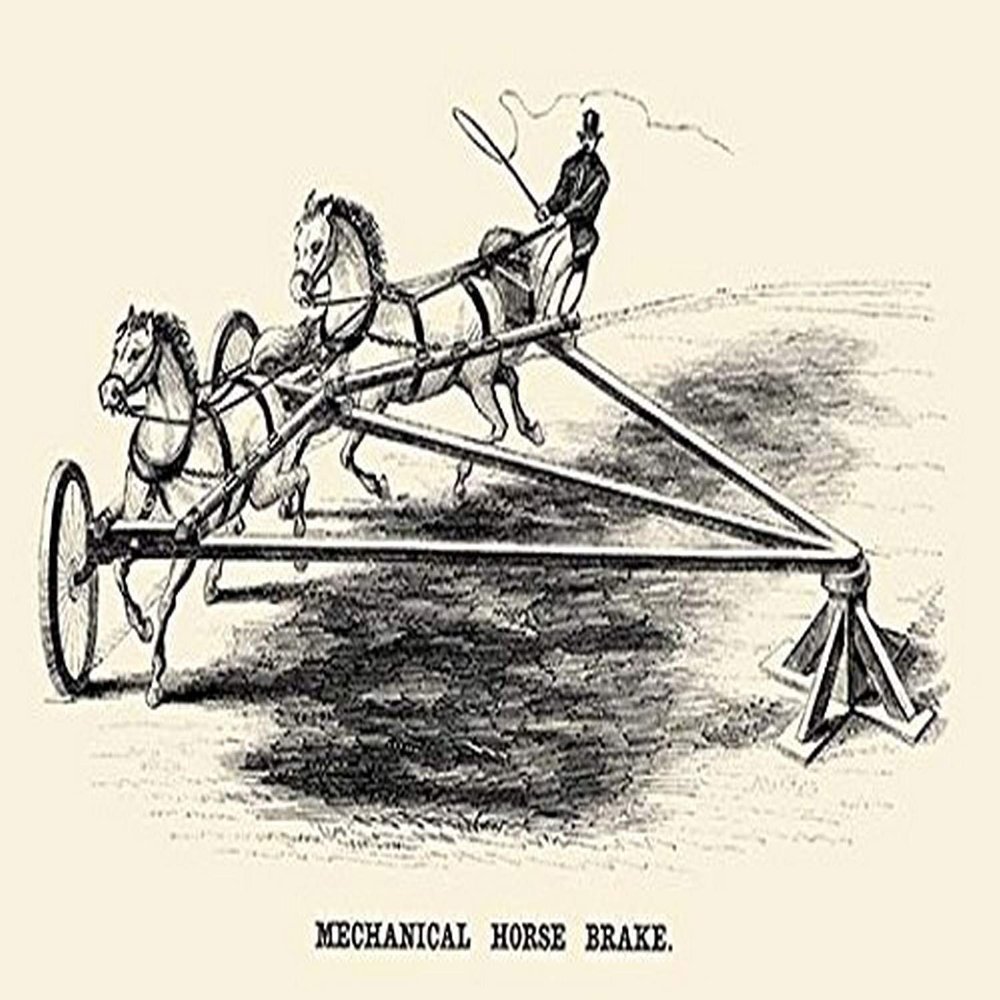 Buyenlarge 'Mechanical Horse Brake' Paper Poster, 20 by 30-Inch