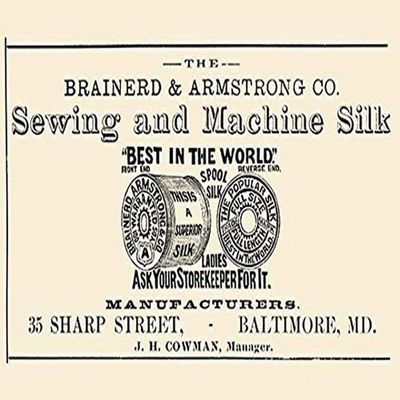 Buyenlarge 'Brainerd and Armstrong Co. Sewing and Machine Silk' Paper Poster, 20 by 30-Inch