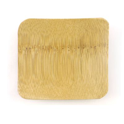 BambooMN Brand - Solid Bamboo Mini Dishes - Square, 2.4" x 2.4" - 30 pcs
