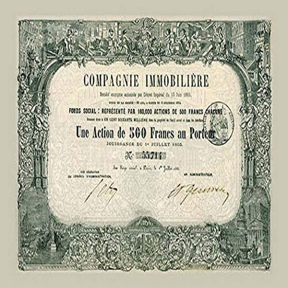 Buyenlarge 'Compagnie Immobiliere' Paper Poster, 20 by 30-Inch
