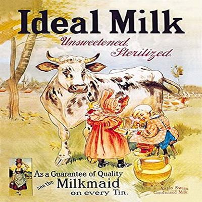 Buyenlarge 'Ideal Milk: Unsweetened, Sterilized' Paper Poster, 20 by 30-Inch