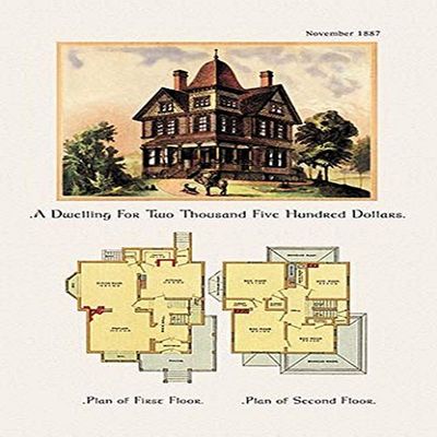 Buyenlarge 'A Dwelling for Two Thousand Five Hundred Dollars' Paper Poster, 20 by 30-Inch