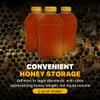 Mann Lake Refillable Hourglass Honey Jars | 2 lb Plastic Containers with Yellow Flip-Top Lids | Empty Bottles for Honey Storage & Dispensing | 12-Pack (Honey Not Included) view 3