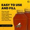 Mann Lake Refillable Hourglass Honey Jars | 2 lb Plastic Containers with Yellow Flip-Top Lids | Empty Bottles for Honey Storage & Dispensing | 12-Pack (Honey Not Included) view 4