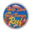 Valxart Help Save the Great Barrier Reef Magnet 2.25" Diameter view 1