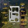 GUARDMAN 11-in-1 Survival Credit Card Multitool  Fathers Day Stocking Stuffer Christmas Gift - Multipurpose Tactical Wallet Tool With Bottle Opener, Survival Knife For Men Birthday Dad view 2