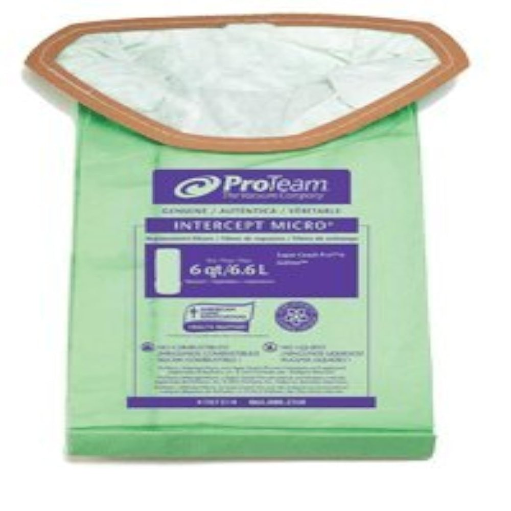 Proteam: 6 qt Intercept Micro Filter Bags, 10 pack, PPR107314