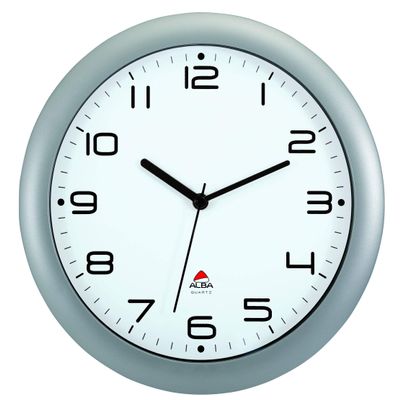 Alba HORNEW Silent Quartz Clock Metal