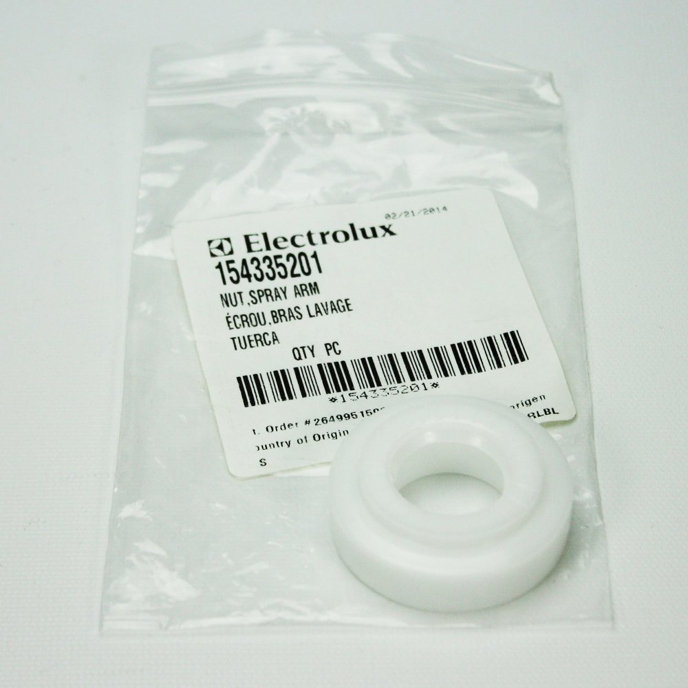154335201 Dishwasher Spray Arm Nut Genuine Original Equipment Manufacturer (OEM) Part