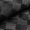 BalsaCircle 54-Inch Wide x 4 Yards Black and Silver Checkered Fabric by The Bolt - Sewing Craft Wedding Party Draping Supplies view 2