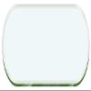 42" x 72" Racetrack Oval Glass Table Top 1/2" Thick 1" Beveled Tempered by Fab Glass and Mirror view 1