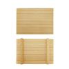 BambooMN Bamboo Sushi Board Serving Tray, Rectangle, 9.8" x 5.9" x 1.2" Natural Color, 2 Pieces view 2
