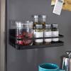 Yamazaki 2523 Magnetic Spice Rack, Black, Approx. W 9.6 x D 4.3 x H 3.3 inches (24.5 x 11 x 8.5 cm), Tower Seasoning Rack, Kitchen Storage view 2