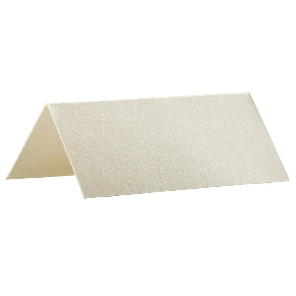 JAM PAPER Printable Place Cards - 3 3/4 x 1 3/4 - Stardream Metallic Opal - 12/Pack